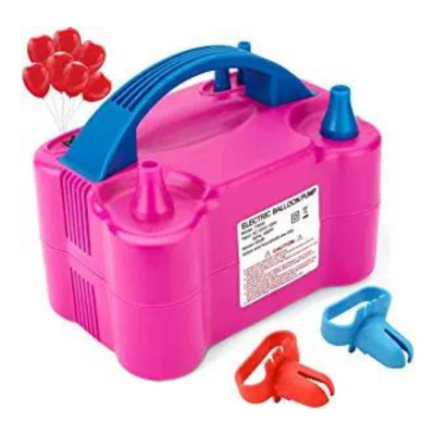 Electric Air Balloon Pump, Portable Dual Nozzle Electric Balloon Blower