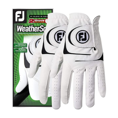 FootJoy Men's WeatherSof 2-Pack Golf Glove White XX-Large
