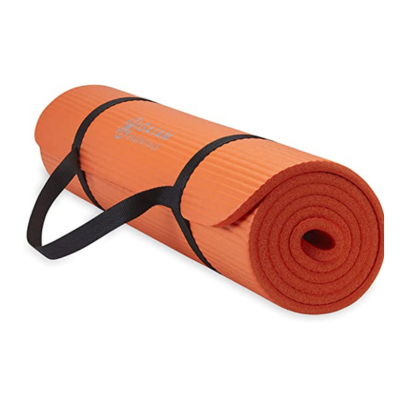 Gaiam Essentials Thick Yoga Mat Fitness & Exercise Mat