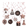 Happy 95th Birthday Party Hanging Swirls Streams Ceiling Decorations